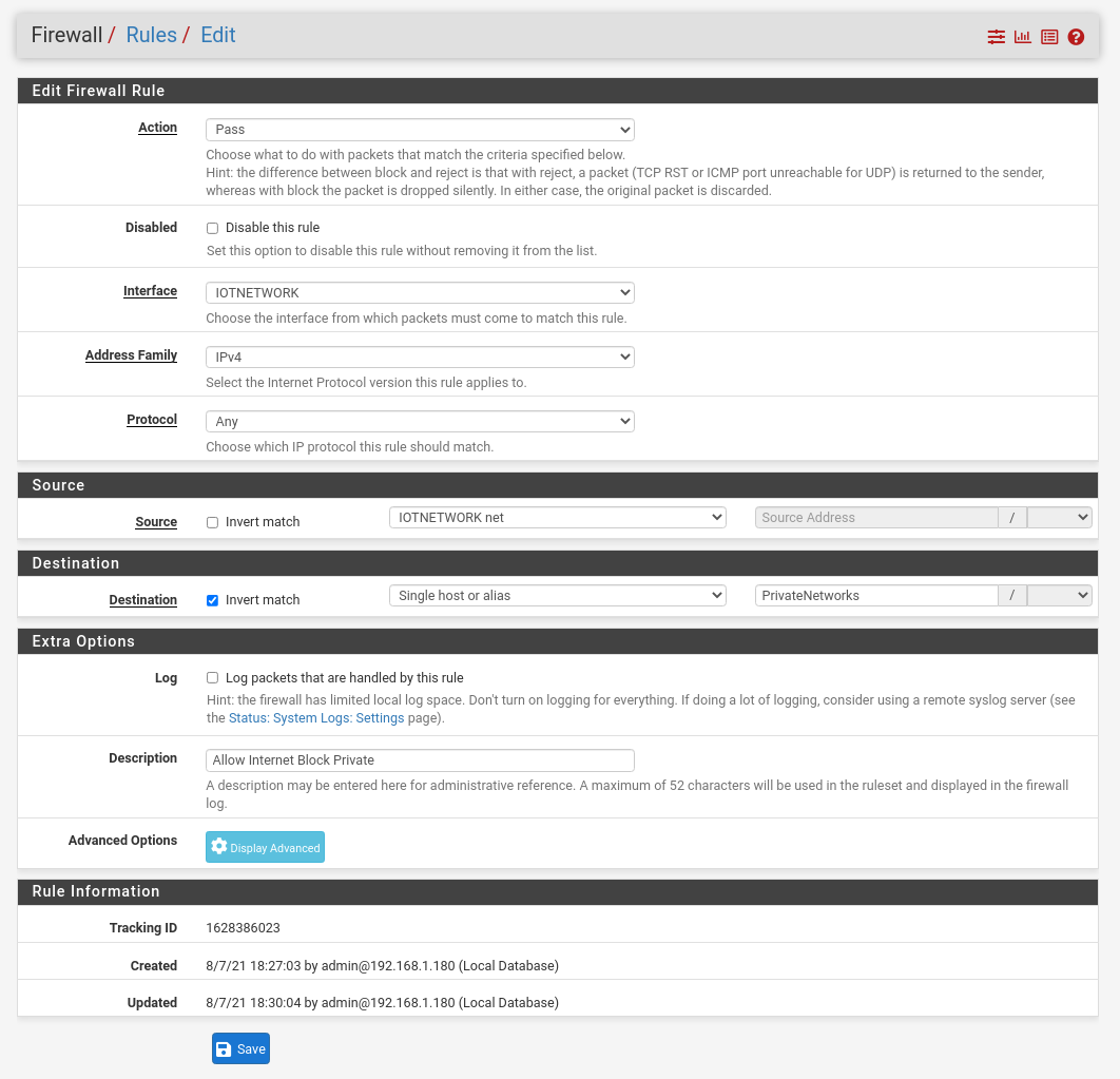 Private Network Firewall